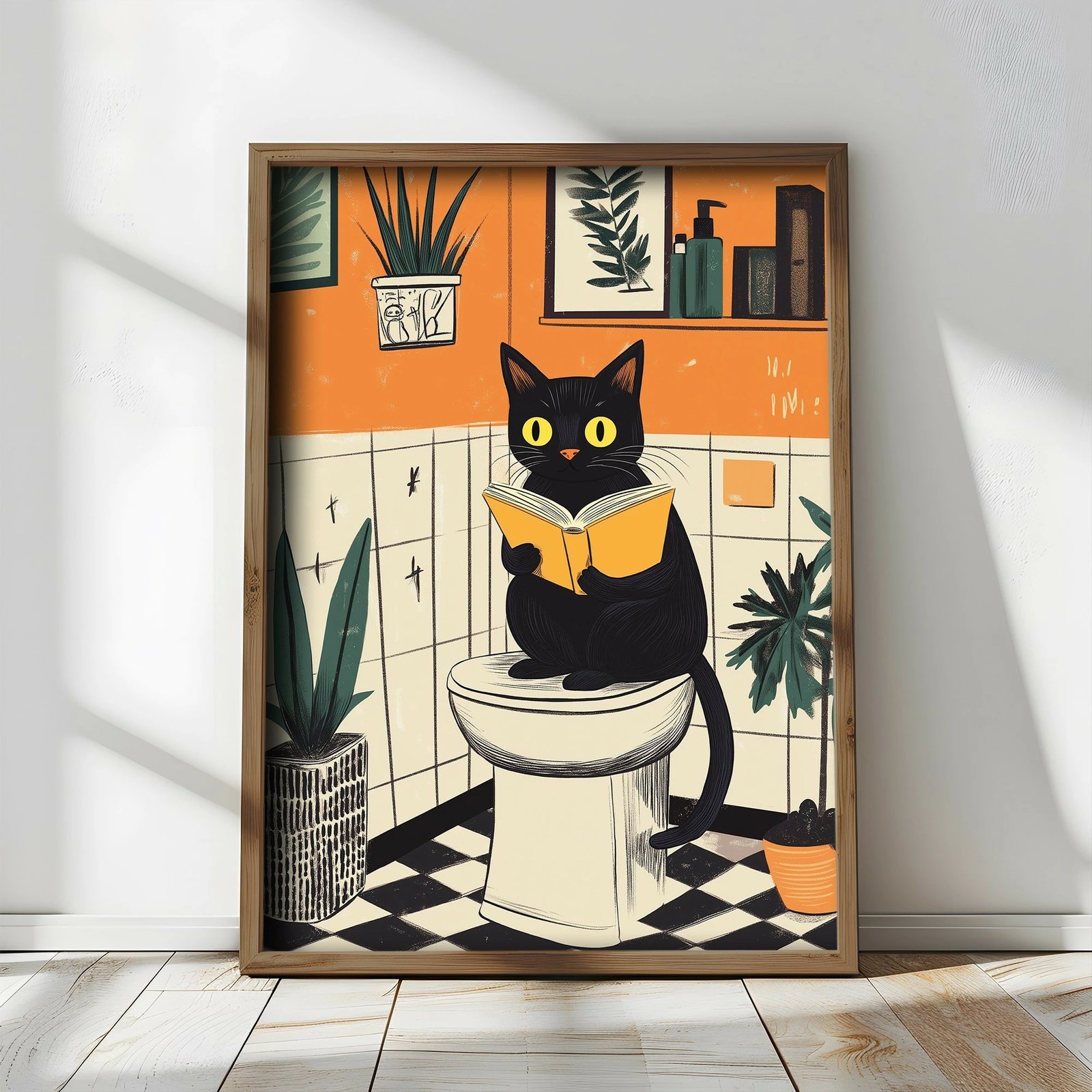 Pikturë dekorative me kornizë MDF, Wallity, TUN007-L, shumëngjyrëshe, 35x47x2 cm