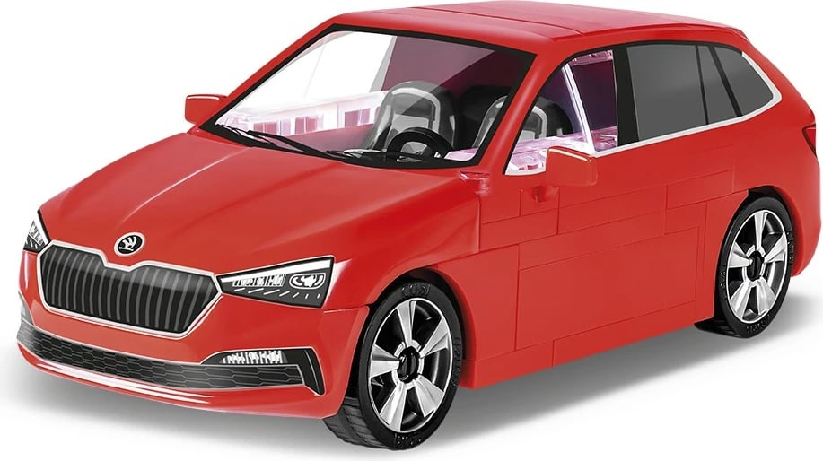 Set blloqe ndërtimi Cobi Skoda Scala 1.0 TSI, 70 pjesë, e kuqe