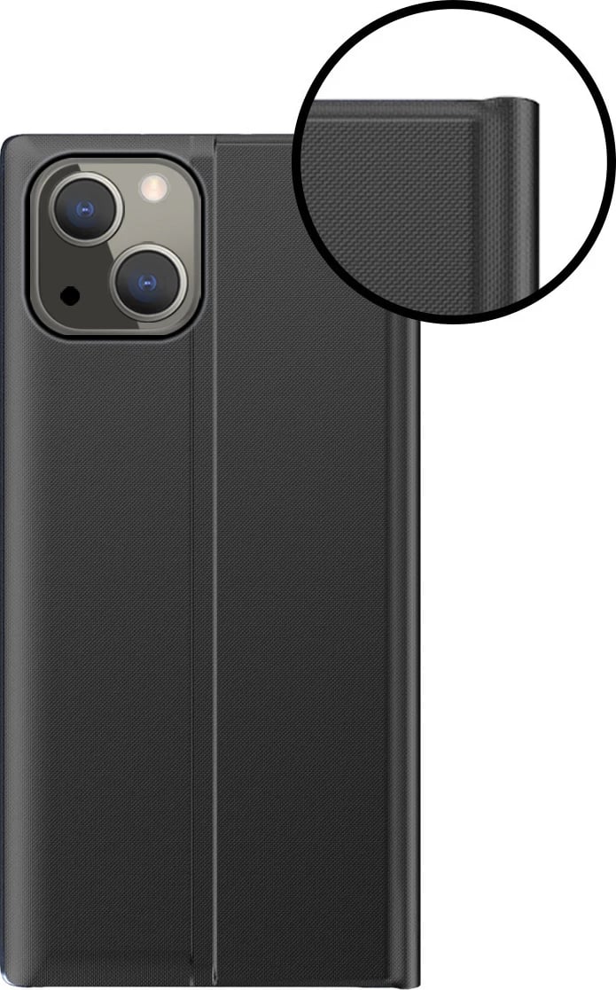 Mbështjellës Hurtel Sleep Case me smart window për iPhone 13 mini, kaltër