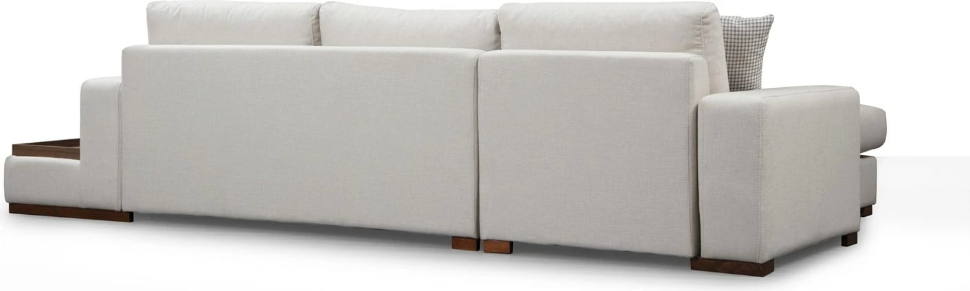 Këndore Atelier del Sofa, Loop 18, e bardhë, me tavolinë anësore