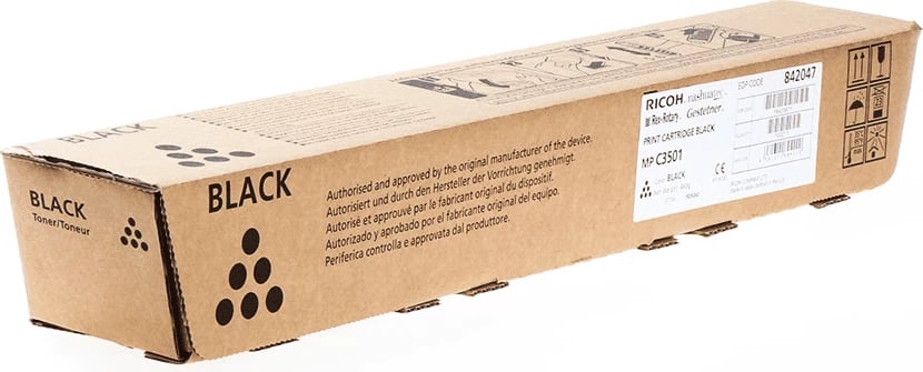Toner Ricoh MP C3501E 842047 rendiment 22500 faqe, i zi