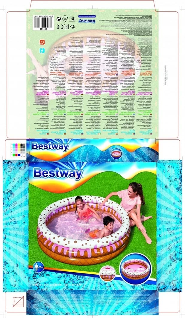 Pishinë fryrëse për fëmijë Bestway 51144, 160 cm, Multikolor