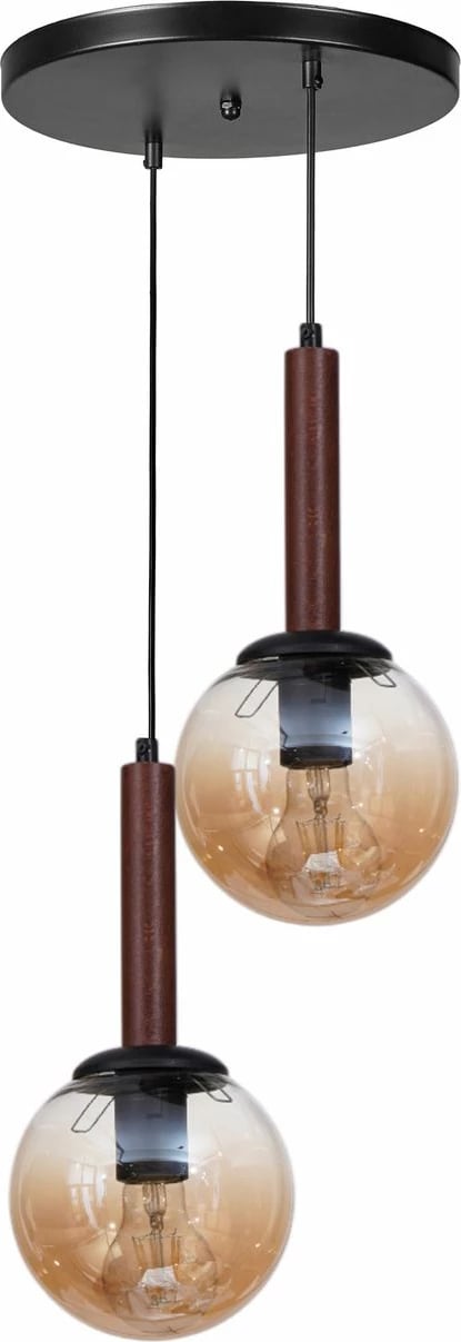 Llambë tavani Opviq, 9070-2, ngjyrë mjaltë, arre, e zezë