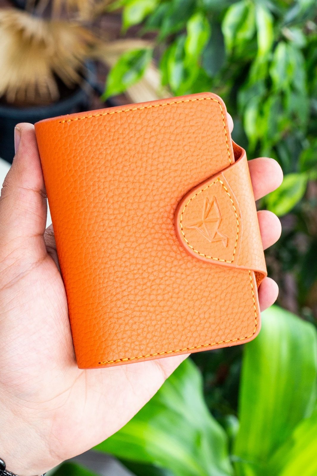 Mbajtës kartelash, lëkurë origjinale, ngjyrë portokalli, Zoozie Bags Luzern