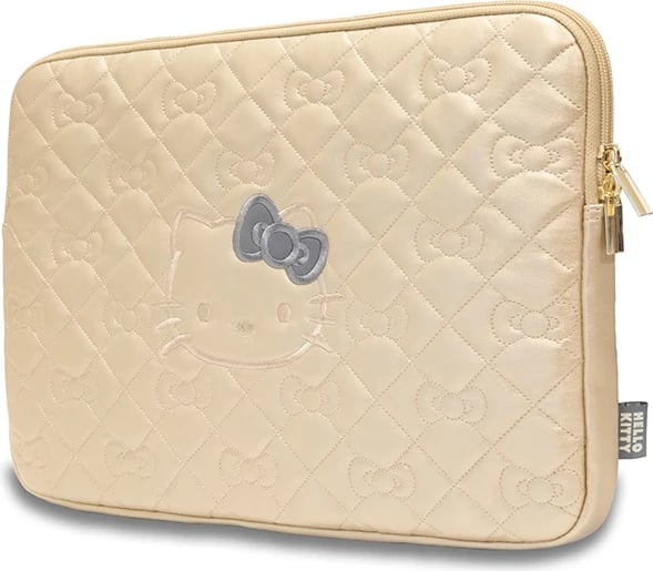 Mbështjellës laptopi Hello Kitty Zip PU Quilted Bows, 14 inç, Ari
