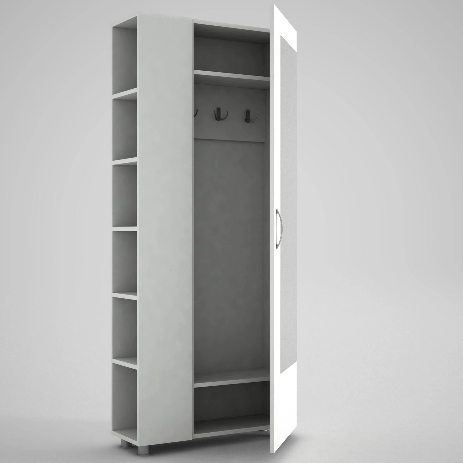 Stend për korridor Meyra, e bardhë