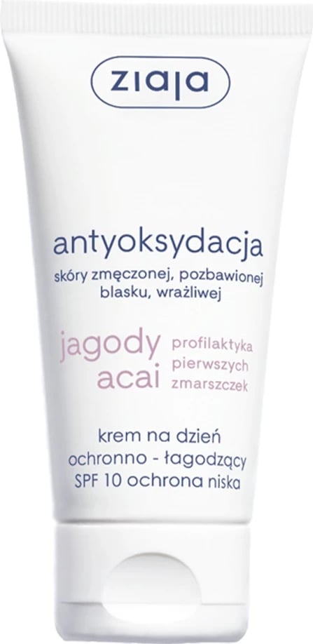 Krem dite Ziaja Jagody Acai Day Protective and Soothing Cream SPF10, 50ml