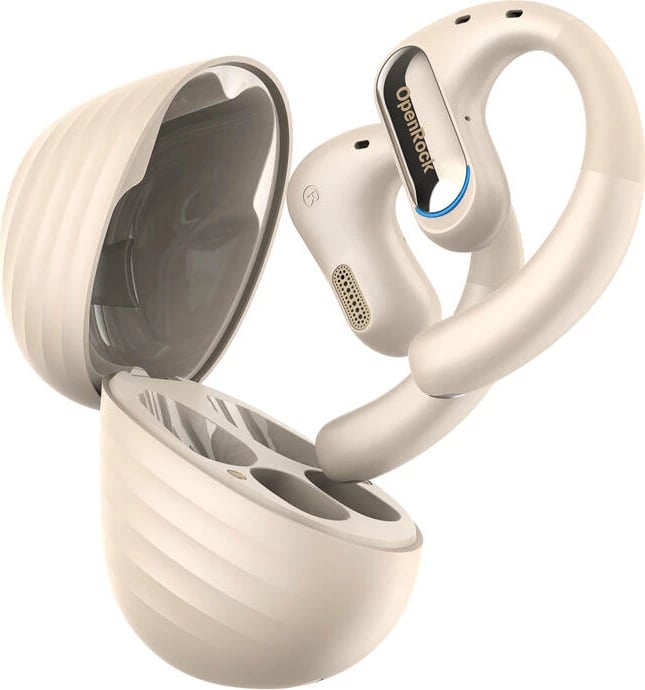 Kufje wireless sportive OneOdio OpenRock Pro, Bluetooth 5.2, bezhë