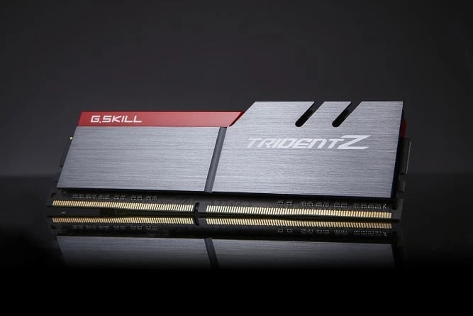RAM Memorje G.Skill Trident Z 32GB (2x16GB) DDR4 3200MHz CL16, e zezë/kuqe
