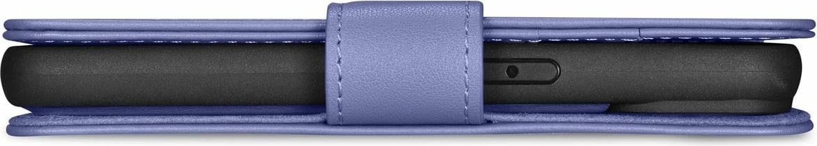 Mbështjellës iCarer Wallet Case 2in1 për iPhone 14, lëkurë natyrale, Anti-RFID, Vjollcë e çelët