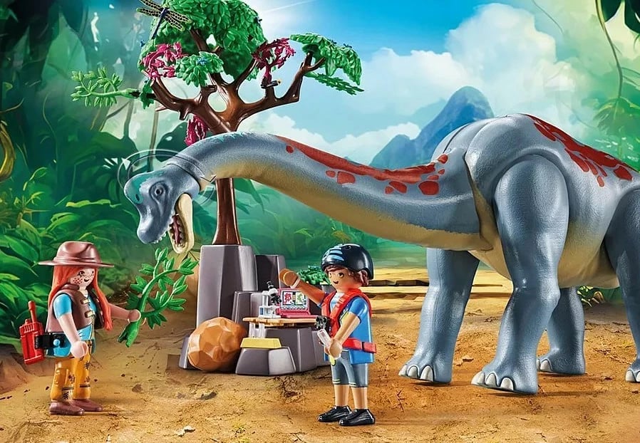 Set lodrash Playmobil Dinos 71819 me Brachiosaurus dhe airship, 97 pjesë