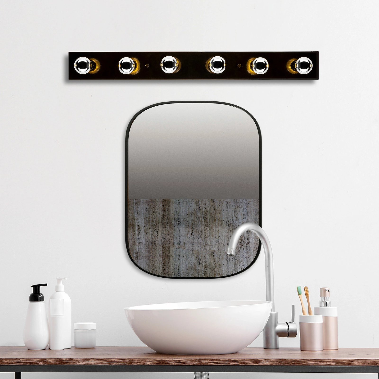 Llambë muri Opviq, Mirro - 12235, ngjyrë e zezë dhe ari