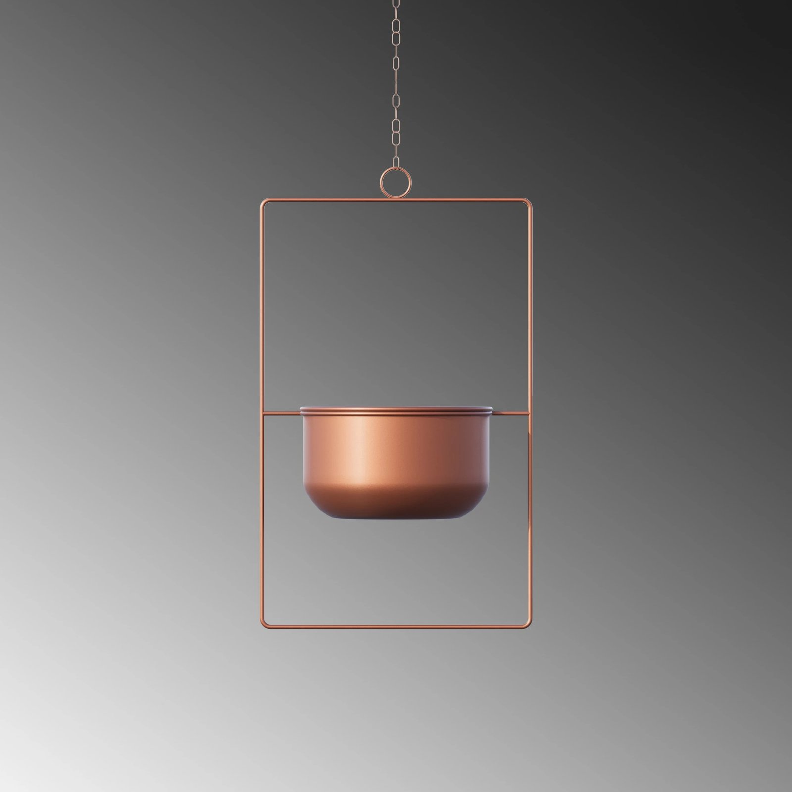 Vazo dekorative varëse, ngjyrë bakri, Evila Originals