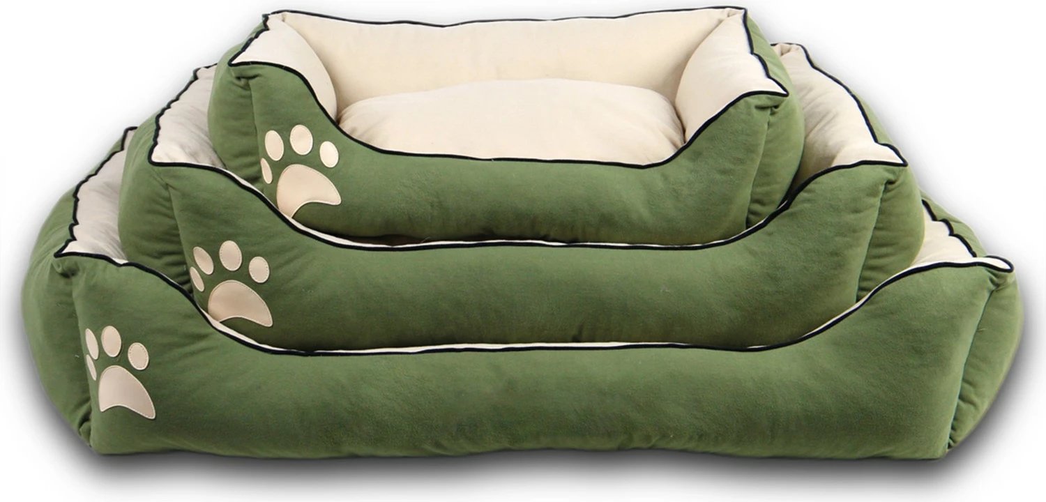 Shtrat për qen e mace Lucy, i gjelbër, madhësia L