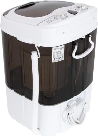 Lavatrice portative me shtrydhje, Adler CR 8054, 3kg larje 1kg shtrydhje, program 15 min, e bardhë/gri