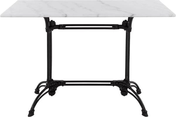 Tavolinë me 2 këmbë, bazë prej gize, FH5612, mermer, 110x70