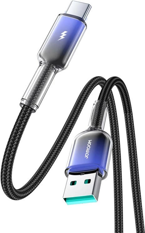 Kabllo USB-A në USB-C Joyroom S-A42, 1.2m, 3A, e zezë