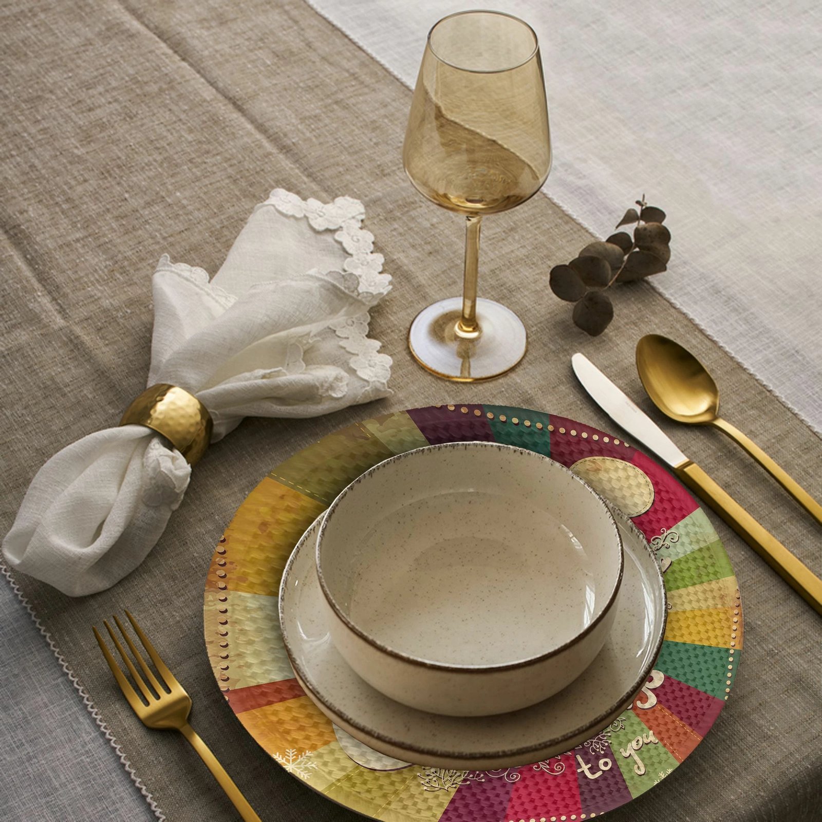 Set nënshkallash për tavolinë, shumëngjyrëshe, Hermia Concept, 4379Supla, 4 copë