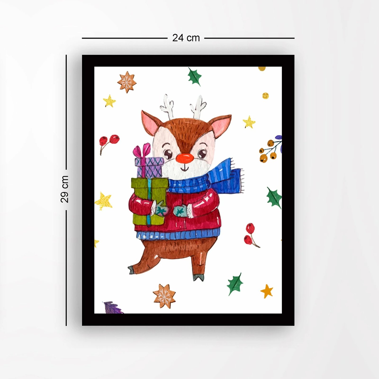 Pikturë dekorative me kornizë MDF, shumëngjyrëshe, Wallity, SC4947122, 24x29cm