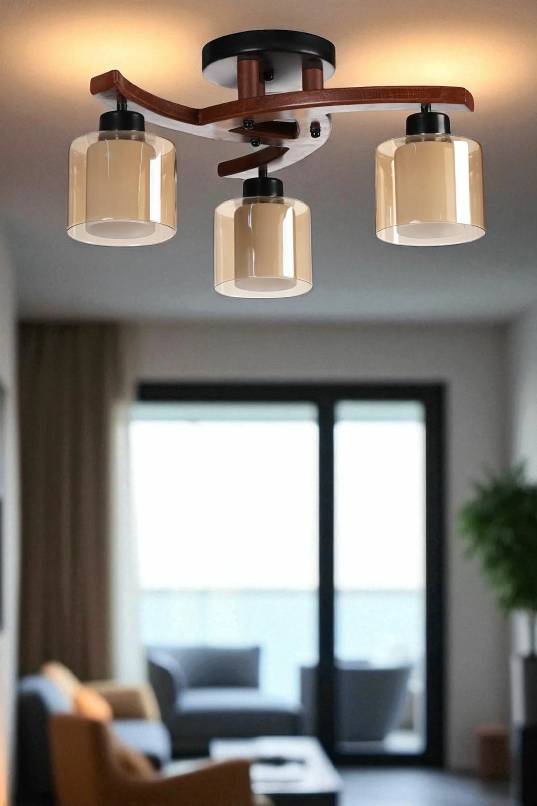 Llambadar Opviq, 9002-5, ngjyrë mjaltë, arre, e zezë