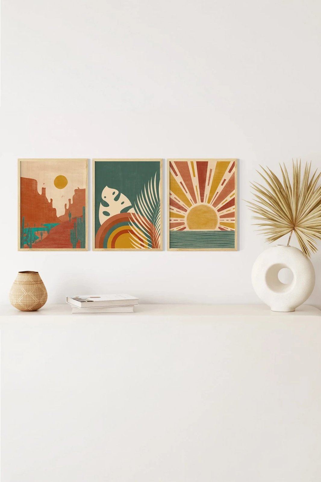 Pikturë dekorative me kornizë (3 copë), Wallity, 3Dartsohoset13