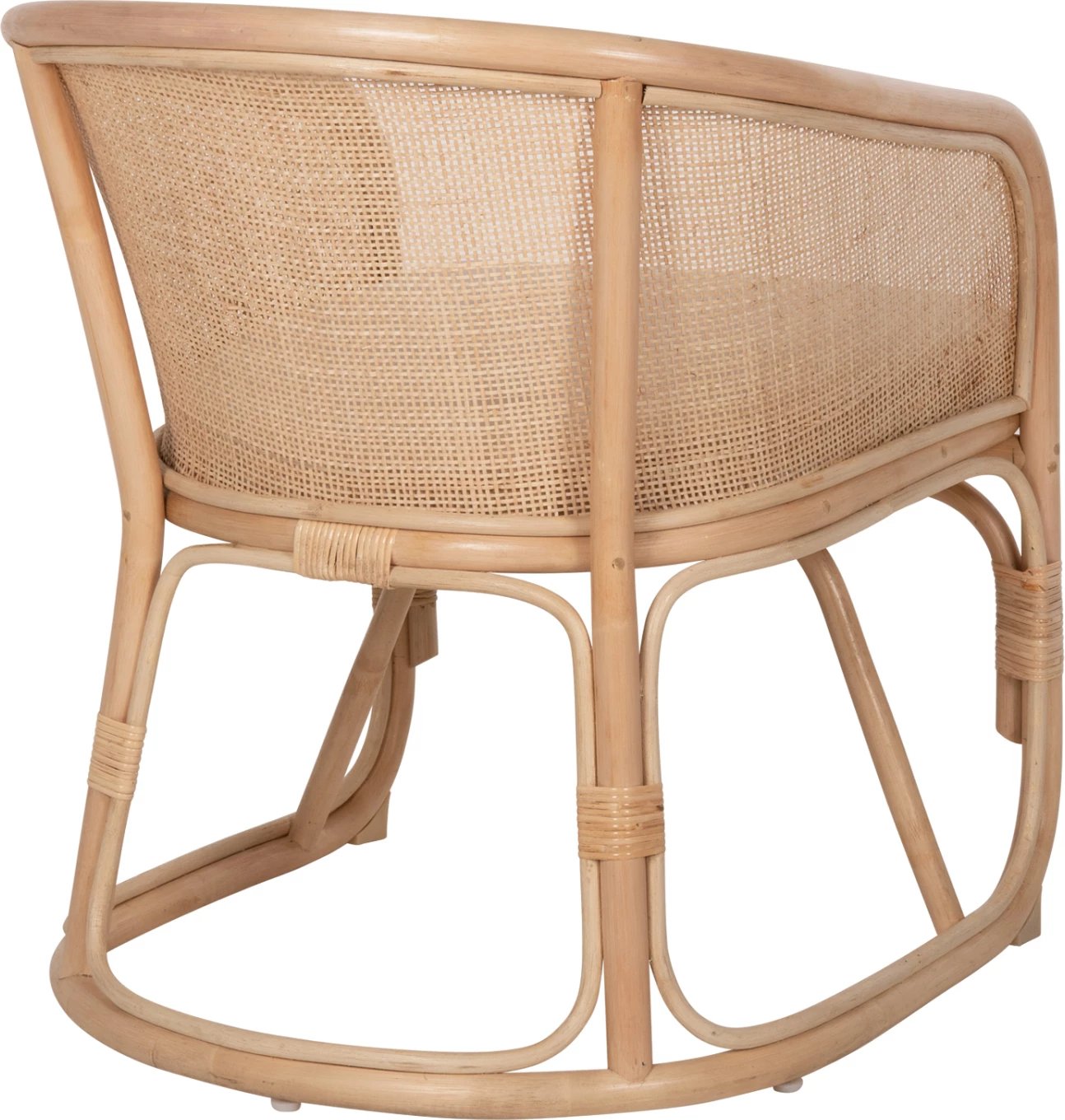 Karrige KIKO FH9839 rattan, ngjyrë natyrale, jastëk i bardhë, 61x71x76H cm.