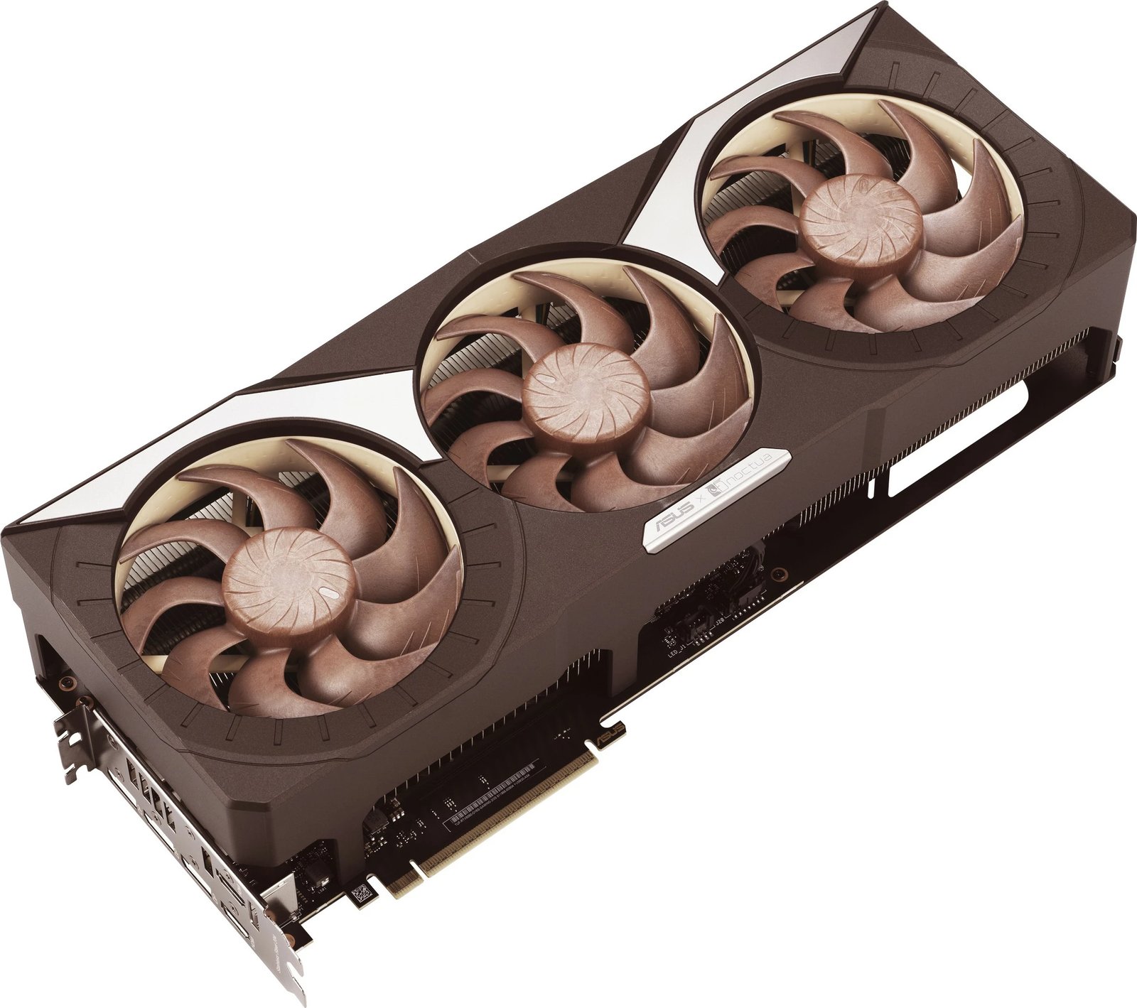 Kartelë grafike ASUS RTX 5080 Noctua OC Edition 16GB GDDR7, 3 ventilatorë, kafe Kartelë grafike ASUS RTX 5080 Noctua OC Edition 16GB GDDR7, 3 ventilatorë, kafe