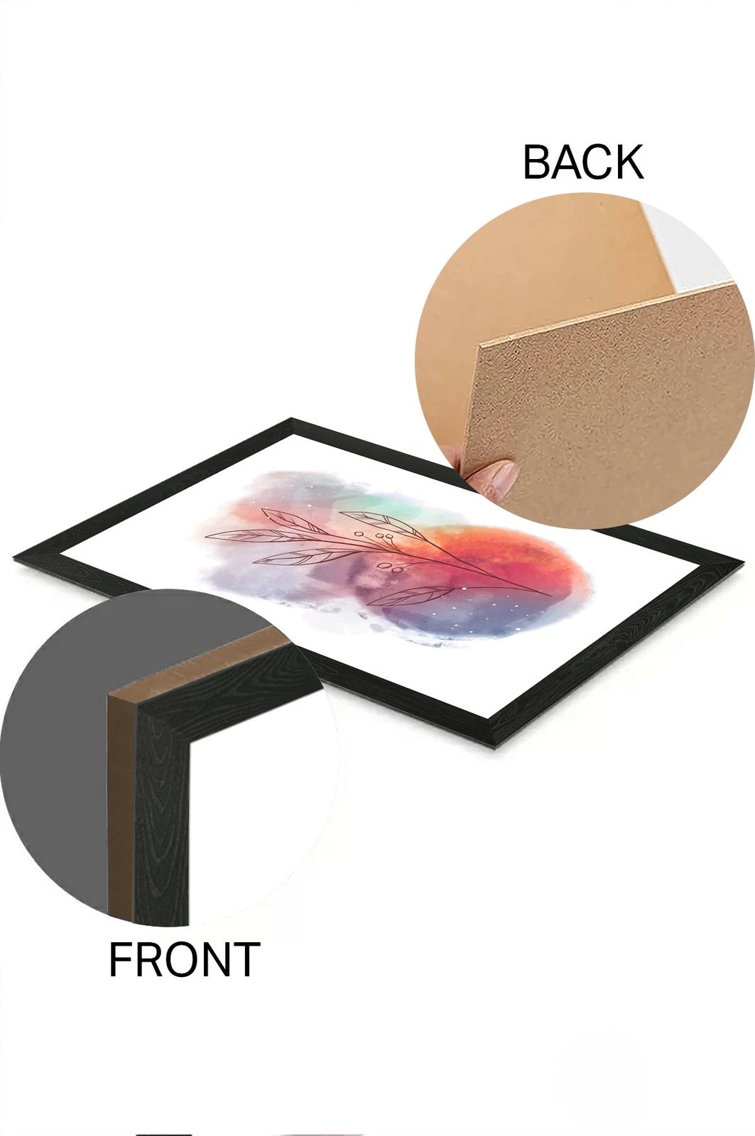 Set pikturash dekorative (3 copë), Wallity, Artsycllct28