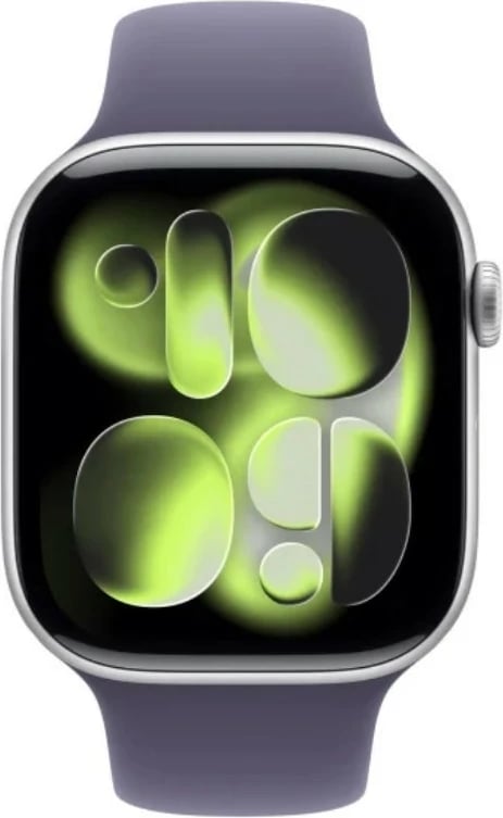 Smartwatch Apple Watch Series 11 GPS+Cellular, 46 mm, alumini, 64 GB, rrip sportiv M/L, argjendtë/vjollcë