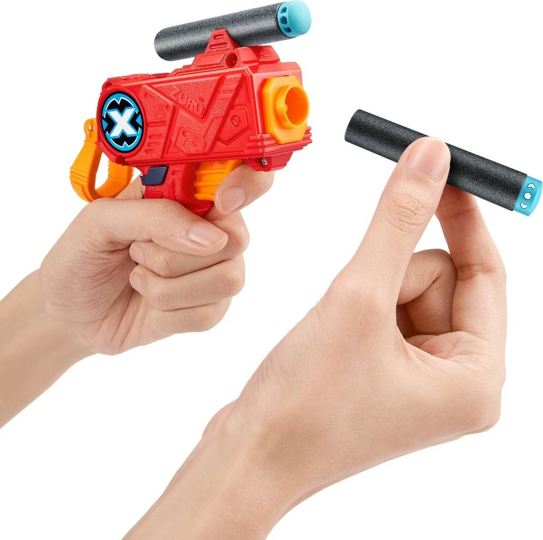 Blaster lodër ZURU X-Shot Excel Micro, 12 shigjeta, portokalli/kuqe, set 12 copë