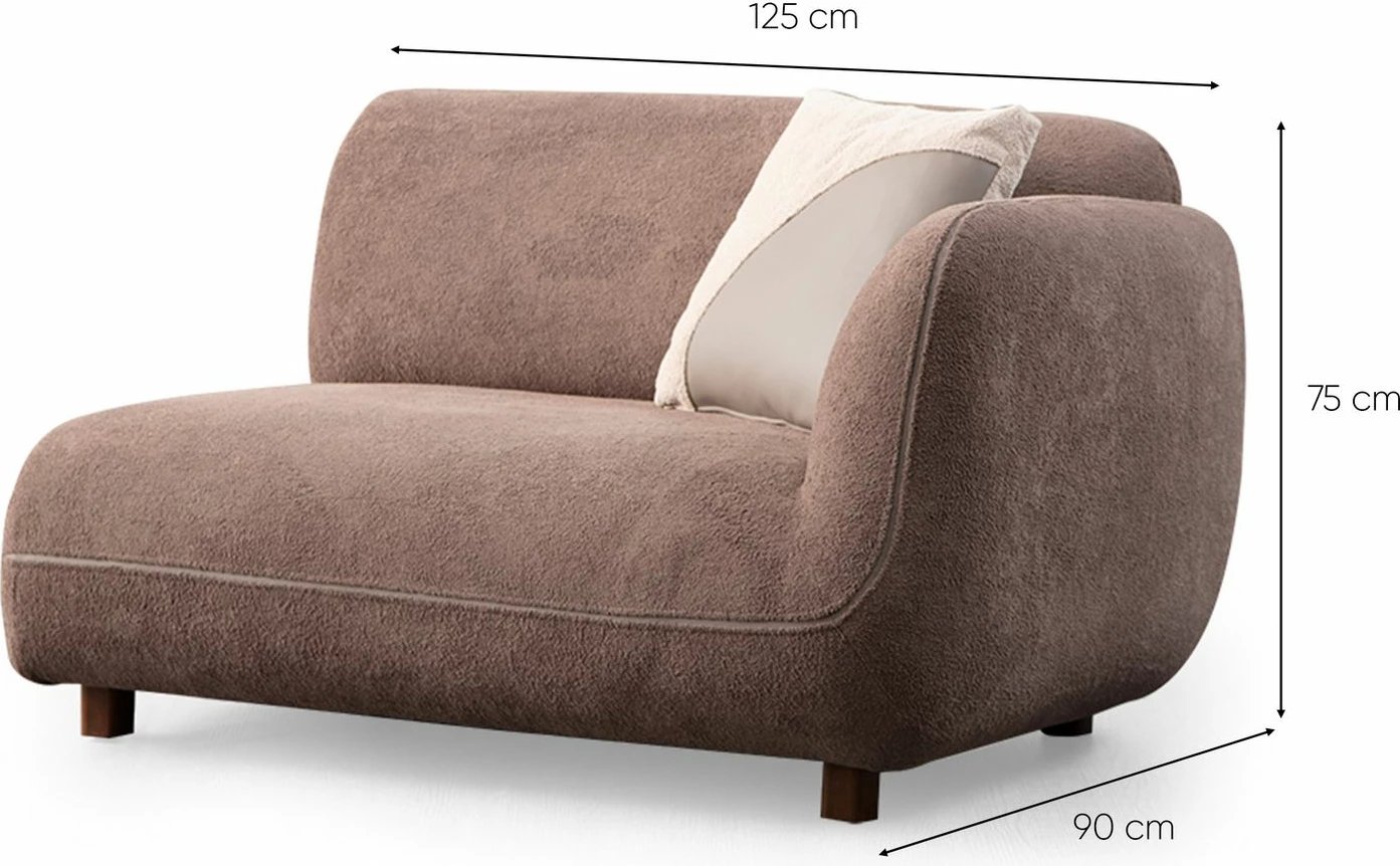 Këndare Pavia, krem dhe kafe, Atelier del Sofa