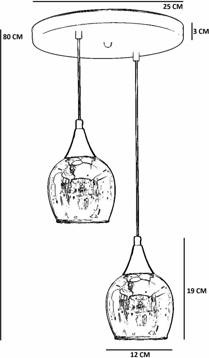 Llambë tavani Opviq, 9064-2, metal dhe xham, gri e zezë Llambë tavani Opviq, 9064-2, metal dhe xham, gri e zezë