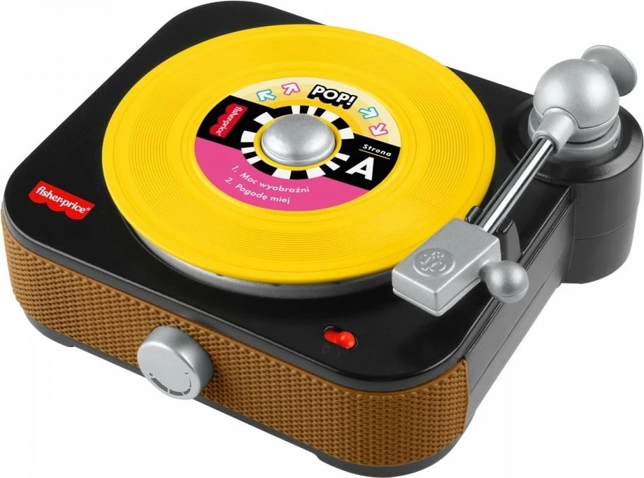 Gramofon lodër Fisher Price JGX04, me 5 disqe, shumëngjyrësh