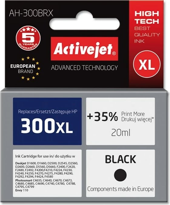 Ngjyrë zëvendësuese Activejet AH-300BRX për printer HP, 20 ml 
