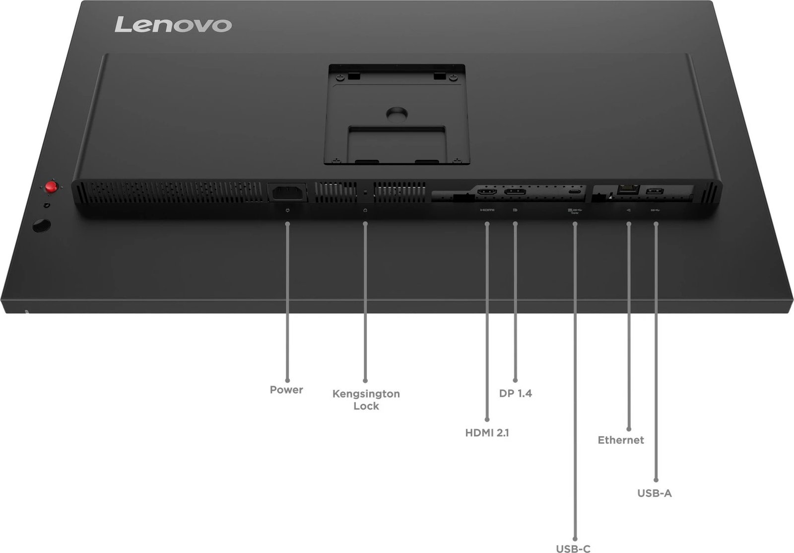 Monitor Lenovo ThinkVision T27UD-40, 27 inç, UHD, HDMI/DP/USB-C, dok, zi