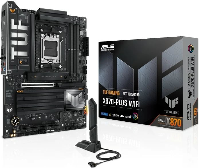 Pllakë amë ASUS TUF GAMING X870-PLUS WIFI, Socket AM5, DDR5-SDRAM, 192 GB