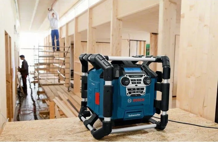 Radio portabel Bosch GPB 18V-5 C Professional, digjitale, 12W, blu