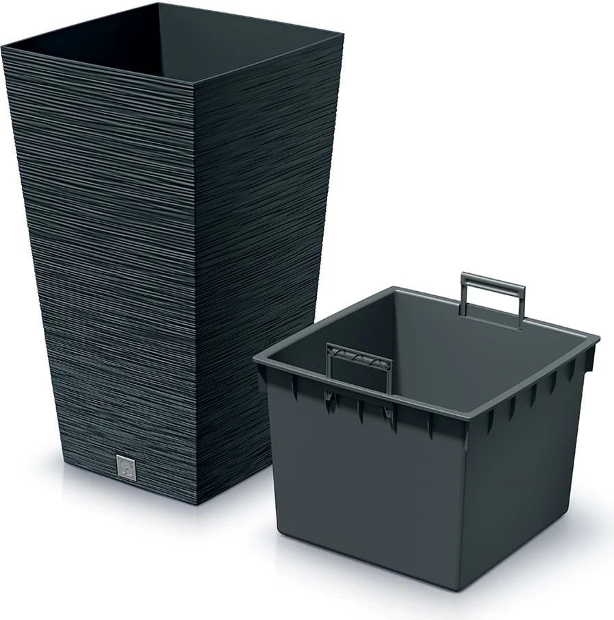 Vazo NEXT FURU 33235-09, H75.5x39.5x39.5cm, Ngjyrë Qymyr