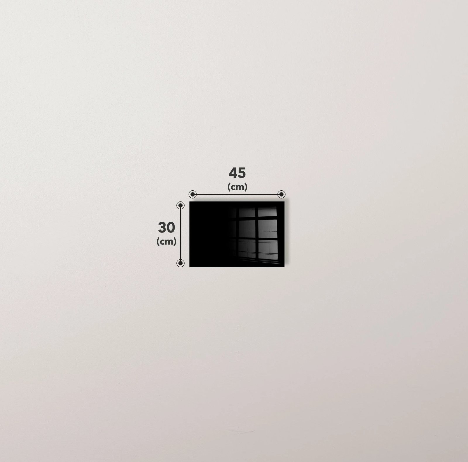 Pikturë dekorative prej xhami të temperuar, Wallity UV-035, 30x45cm