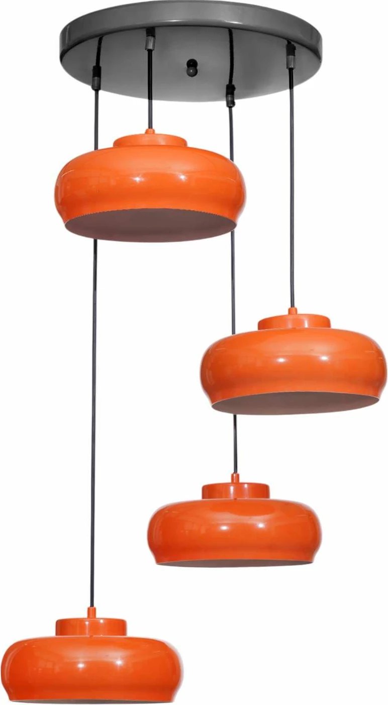 Llambë tavani Opviq, 9030-4, metal, portokalli e zezë