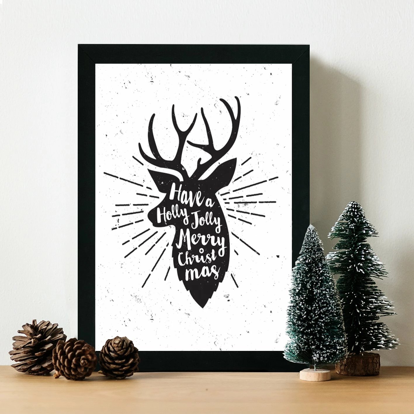 Pikturë dekorative me kornizë, MDF, Wallity, SC449