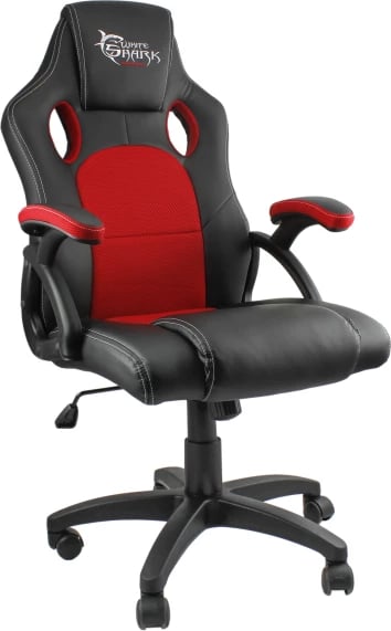 Karrige Gaming White Shark KINGS THRONE, Kuqe/Zezë