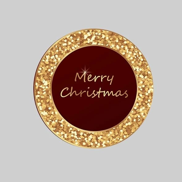 Qilim i rrumbullakët, tematikë Krishtlindjesh, shumëngjyrësh, 100x100cm, Crp-Yrlk26-9