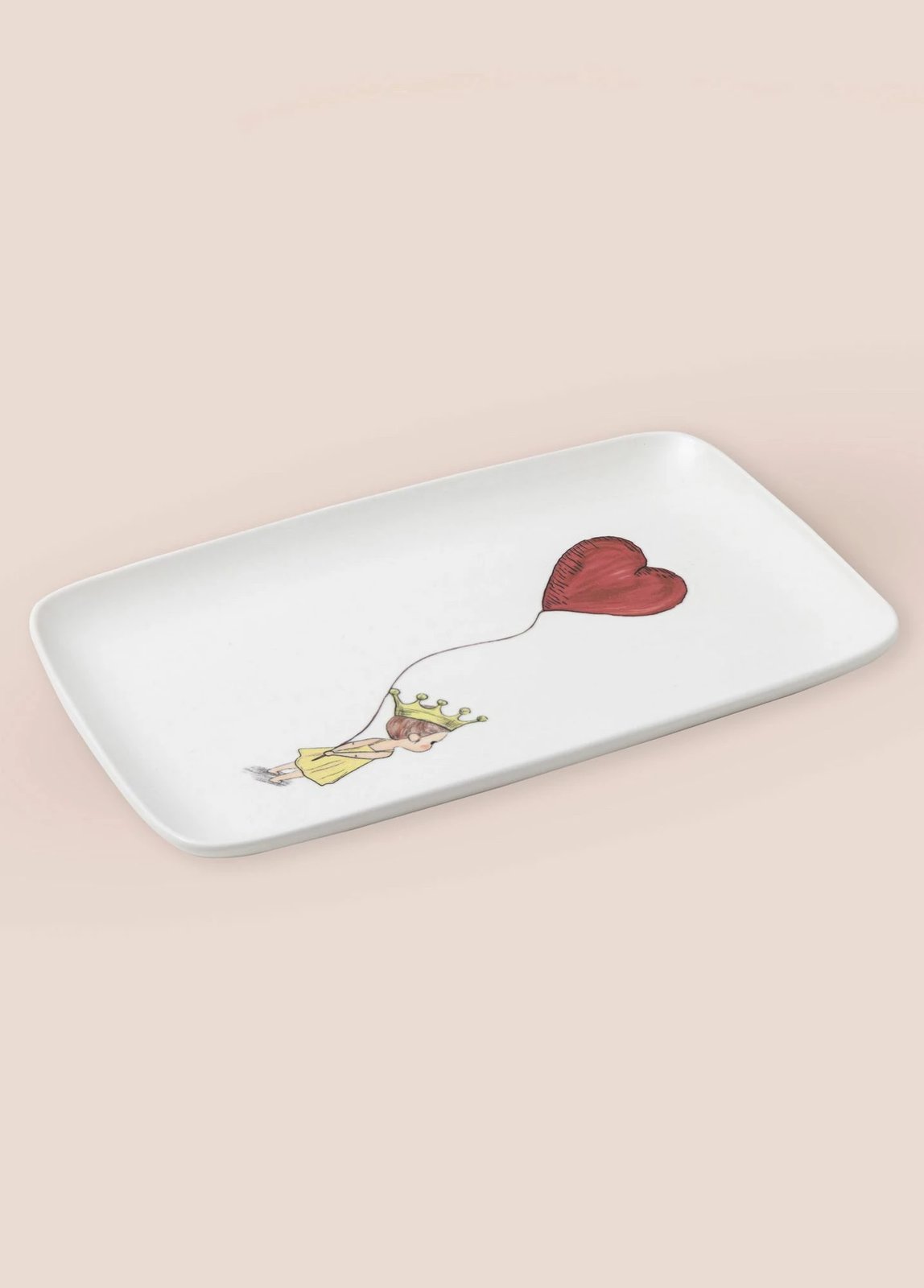 Pjatë shërbimi Hermia Concept, LUV0013, e bardhë, e kuqe, e verdhë