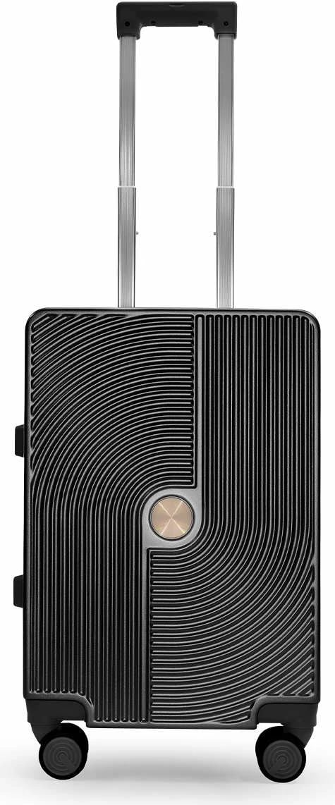 Valixhe udhëtimi Zoozie Bags, kornizë alumini, e zezë, ALC-625