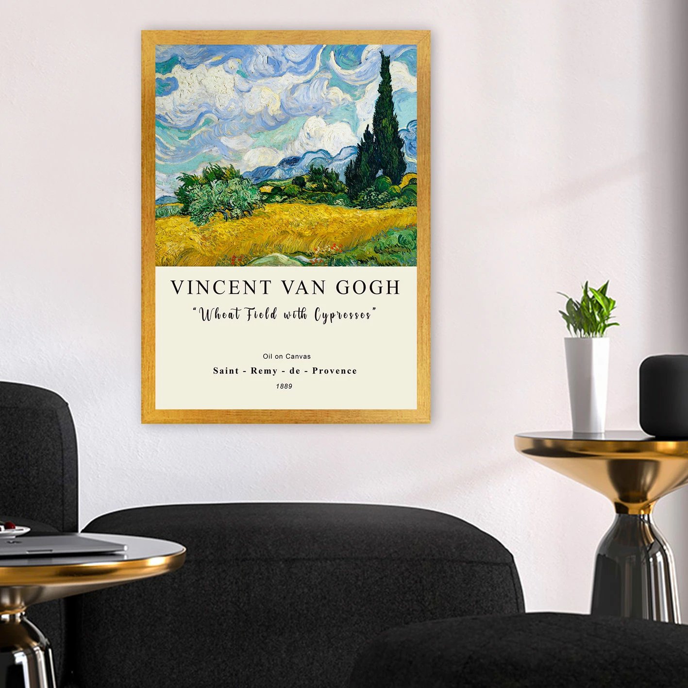 Pikturë dekorative me kornizë Wallity, AC537404-5575, shumëngjyrëshe, 55x75cm