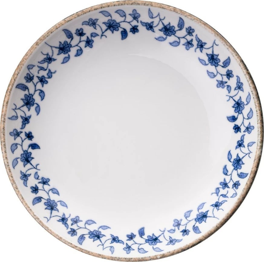 Set darke prej porcelani, 18 pjesë, Hermia Concept, BNEO18Y4890726, ngjyrë kaltër dhe e bardhë