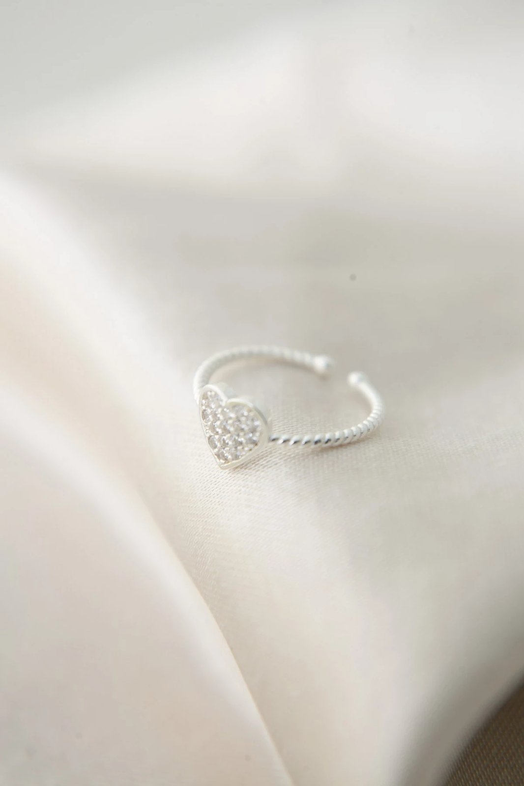 Unazë argjendi Elika Silver, e rregullueshme, me zirkon, FA182295