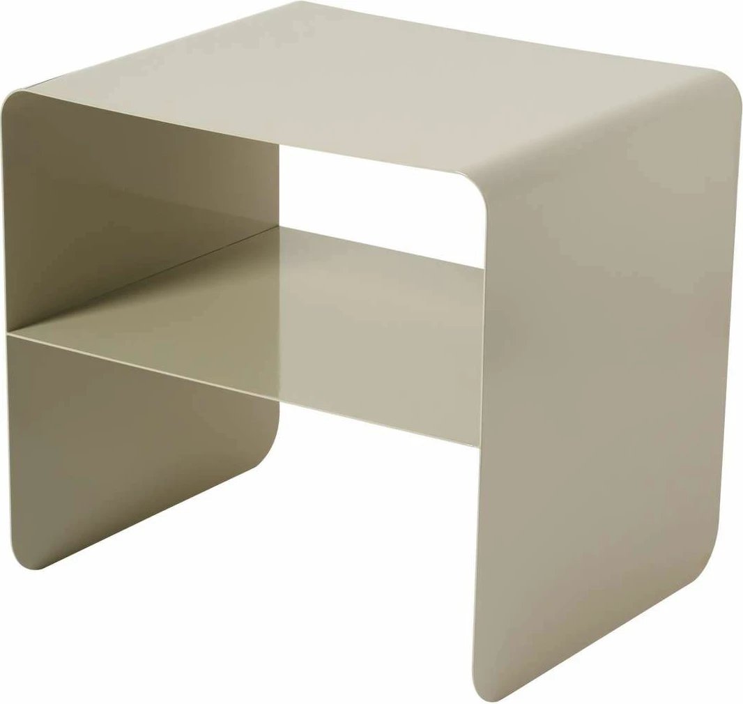 Tavolinë anësore metalike, ngjyrë taupe, Skye Decor, SHB-013-B