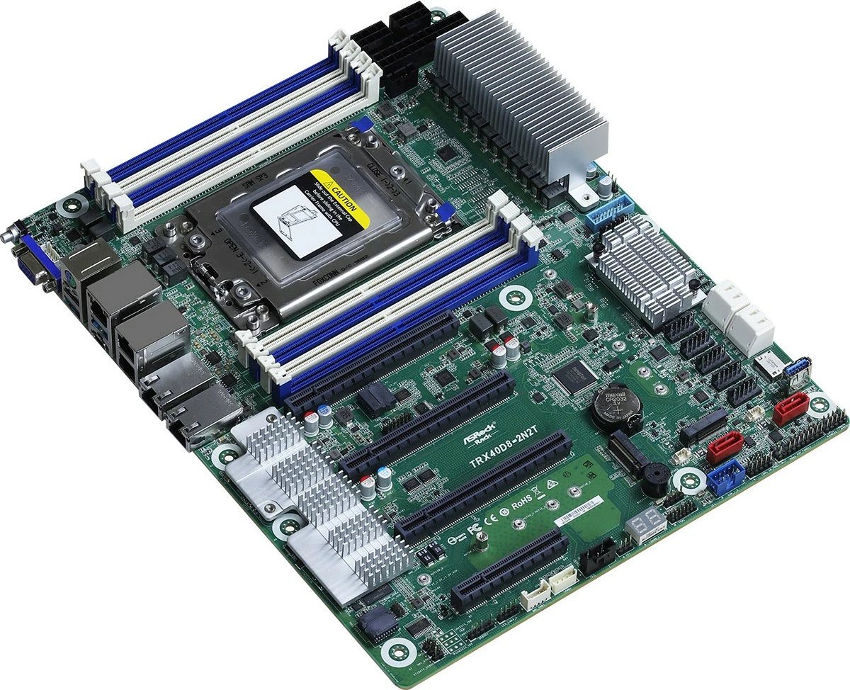 Pllakë amë ASRock TRX40D8-2N2T për server, TR4